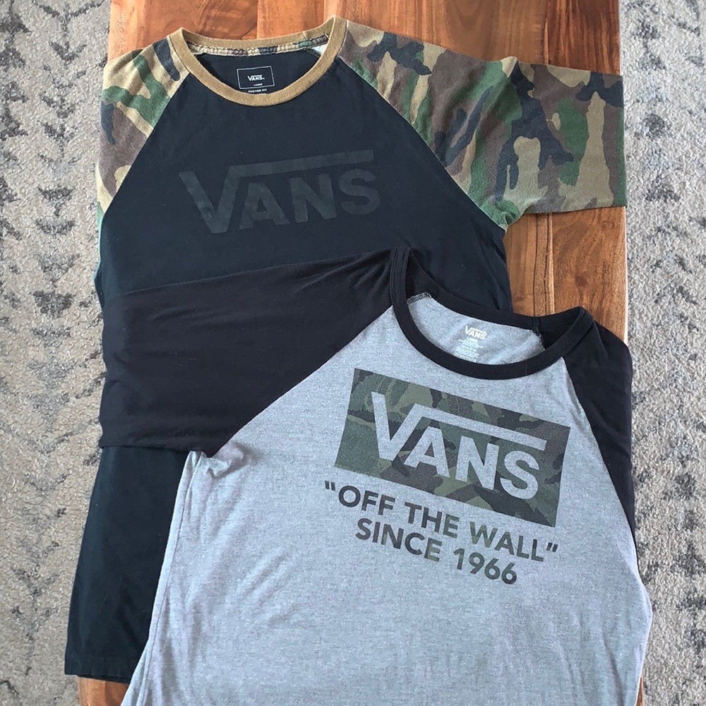 Men’s Vans shirts.